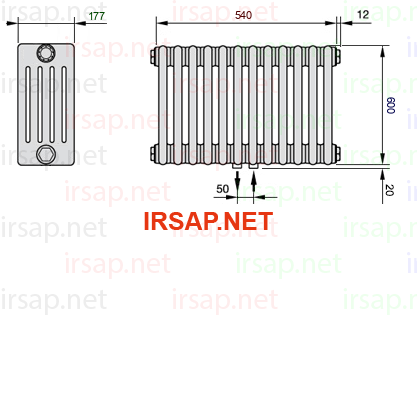 Радиатор IRSAP Tesi 50600/12 T50 CL 01